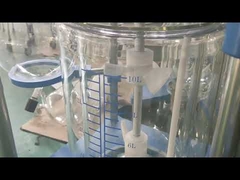 304 Stainess Steel Lab Glass Reactor , Glass Pressure Reactor Mini Single Layer