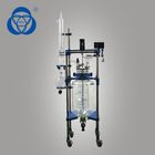 50L Double Jacketed Glass Reactor 2 Stirred Tank Explosion Proof Motor Setting