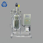 Biodiesel Processing Double Layer Glass Reactor , Glass Reactor Laboratory Cycle Heating Cooling