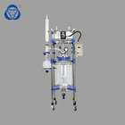 Semi Automatic 50L Jacketed Glass Reactor Vessel 304 SS Double Layer Glass Reactor