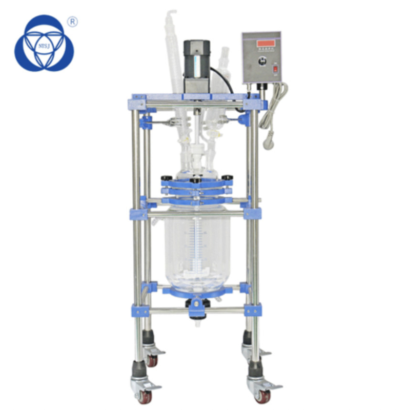 5L Laboratory Jacketed Glass Reactor Chemistry Glass Batch Reactor