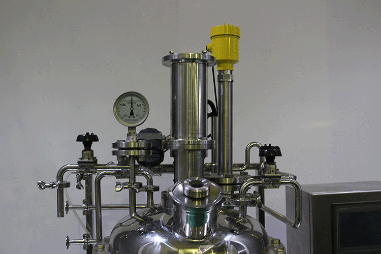 Biodiesel Processing Double Layer Glass Reactor , Glass Reactor Laboratory Cycle Heating Cooling