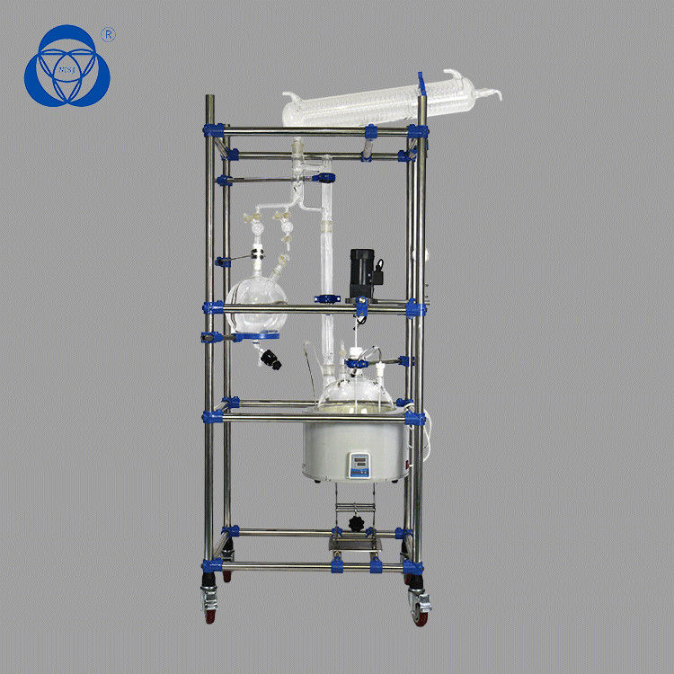 Lab Crystallizer Glass Pressure Reactor 304 Stainess Steel Material Convenient