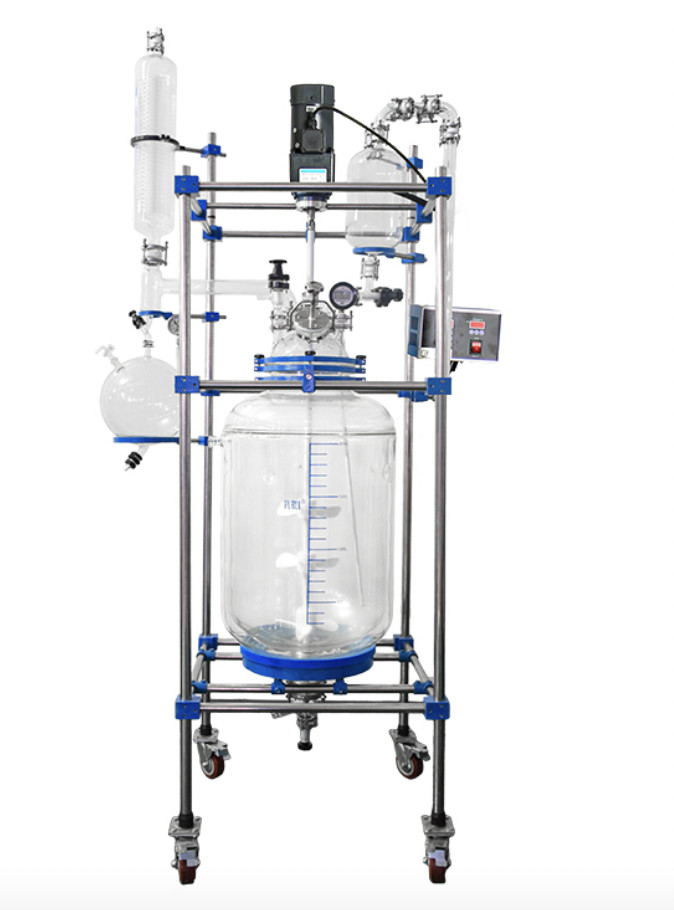 200l Chemical Lab Glass Reactor Jacketed Lab Reactors 304 Stainless Steel