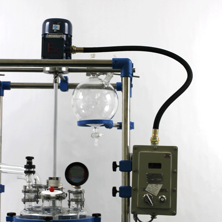 High Precision  Double Jacketed Glass Reactor , Lab Glass Reactor Corrosion Resistant