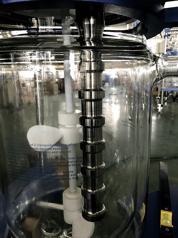 Customized Jacketed Glass Reactor Vessel Ultrasonic Biodiesel Continuous