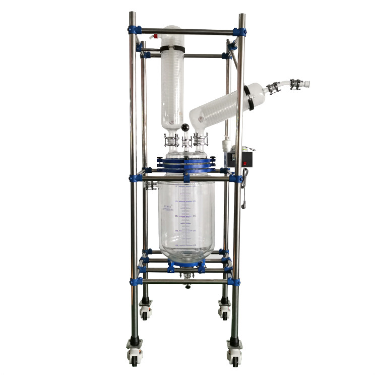 20L 50L 100L 200L Jacketed Glass Reactor with best price